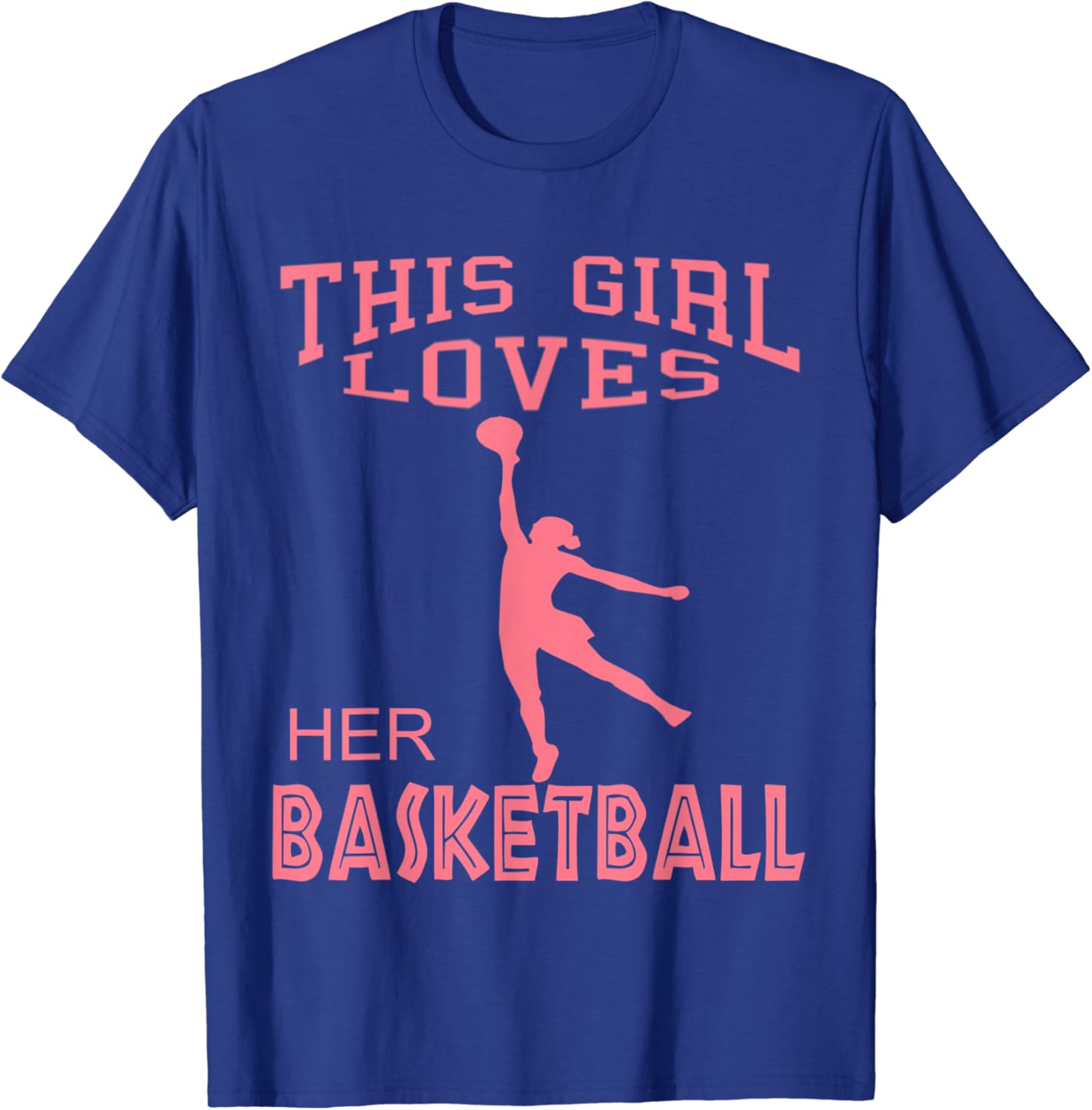 Girls Love Basketball Top Female And Lady Basketball Players TShirt
